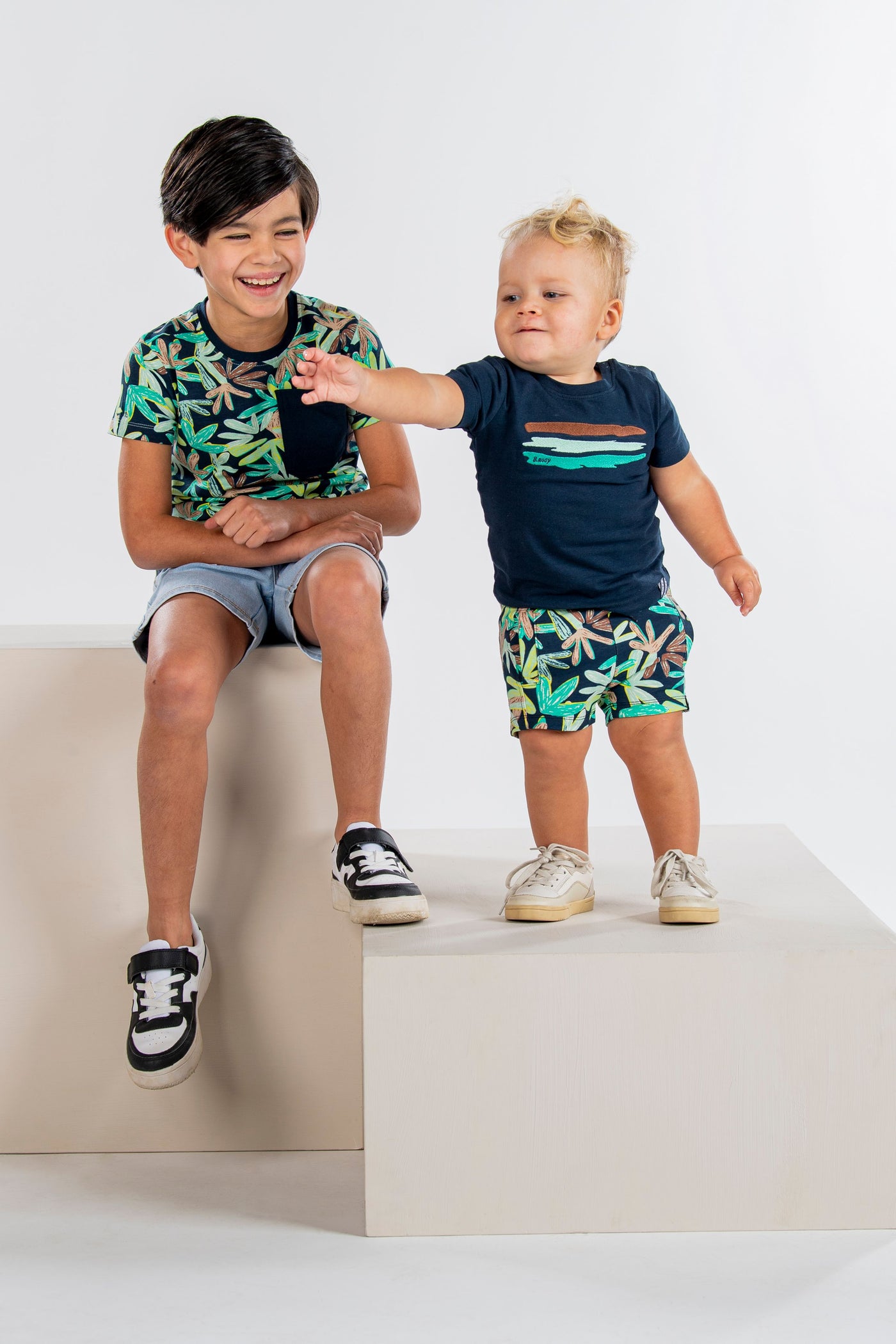 Bnosy S24 Boys Kids Morris B.Nosy boys t-shirt navy Y403-6437 151