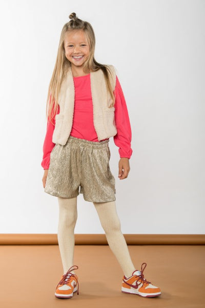 B.Nosy w24 Georgie B.Nosy girls waistcoat teddy Ecru Y408-5023 004