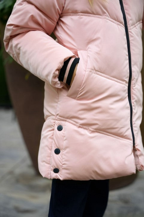 B.Nosy Winterjackets & Acc. w24 Jade B.Nosy girls jacket Coral blush Y408-5211 213