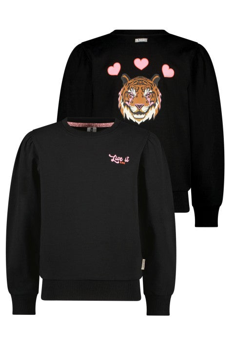 B.Nosy w24 Saly B.Nosy girls sweater Black Y408-5323 099