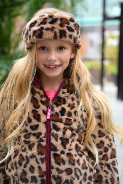 B.Nosy Winterjackets & Acc. w24 Anne B.Nosy girls fake fur scarf and hat Leopard fur jack Y408-5910 571