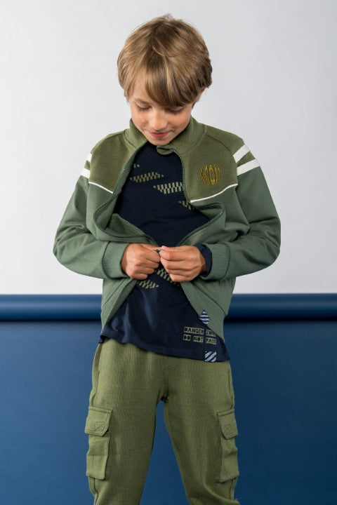 B.Nosy w24 Cas B.Nosy boys cardigan Climbing ivy Y408-6321 333