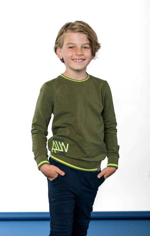 B.Nosy w24 Samuël B.Nosy boys sweater Hunter green Y408-6324 381