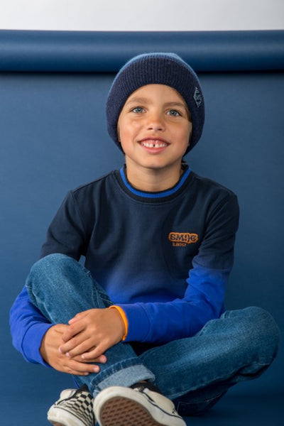 B.Nosy w24 Stephan B.Nosy boys sweater ombre Ombre Royal Y408-6326 633