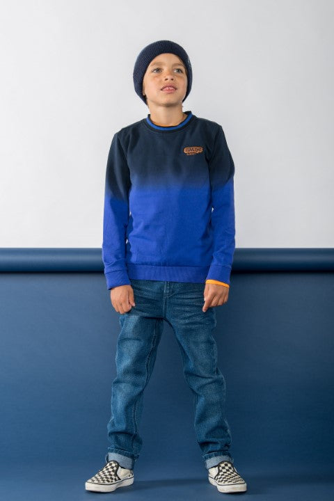 B.Nosy w24 Stephan B.Nosy boys sweater ombre Ombre Royal Y408-6326 633