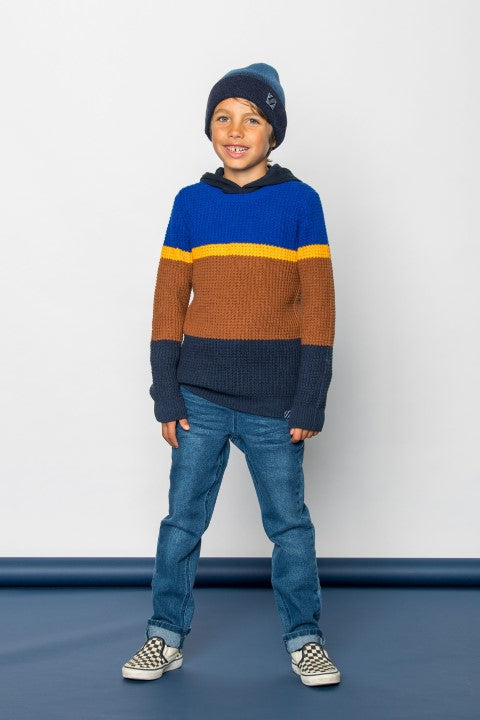 B.Nosy w24 Kay B.Nosy boys knitted sweater navy Y408-6330 151