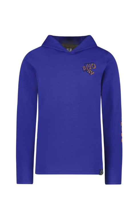 B.Nosy w24 Ted B.Nosy boys hooded t-shirt Royal Blue Y408-6422 117