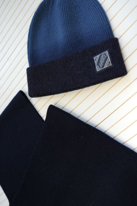 B.Nosy Winterjackets & Acc. w24 Aeden B.Nosy scarf and hat navy Y408-6910 151