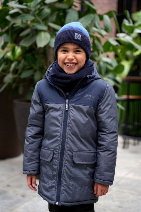 B.Nosy Winterjackets & Acc. w24 Aeden B.Nosy scarf and hat navy Y408-6910 151