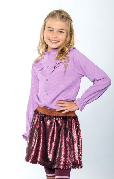 B.Nosy w24 Beau B.Nosy girls blouse Bright violet Y409-5124 612