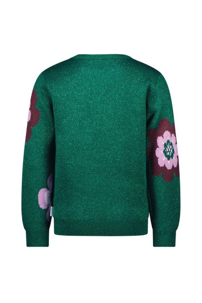 B.Nosy w24 Khloe B.Nosy girls knitted sweater Storm green Y409-5336 386