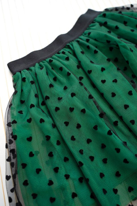 B.Nosy w24 River B.Nosy girls tule skirt Amazon green Y409-5730 306