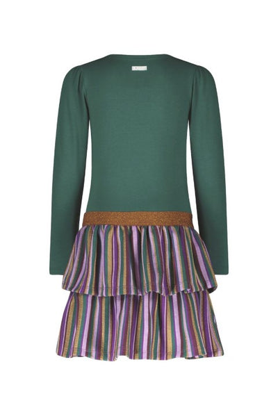 B.Nosy w24 Dawn B.Nosy girls dress with skirt Storm green Y409-5826 386