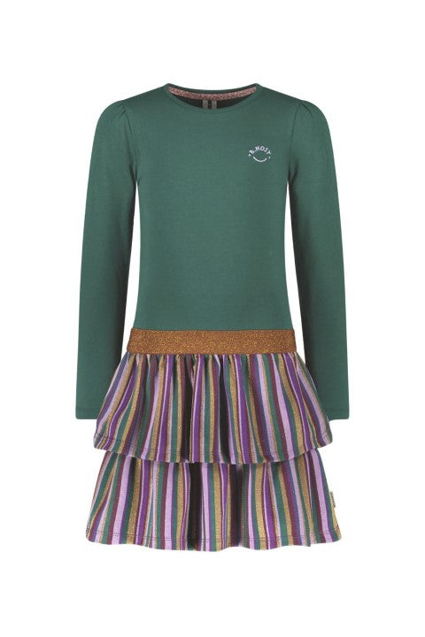 B.Nosy w24 Dawn B.Nosy girls dress with skirt Storm green Y409-5826 386