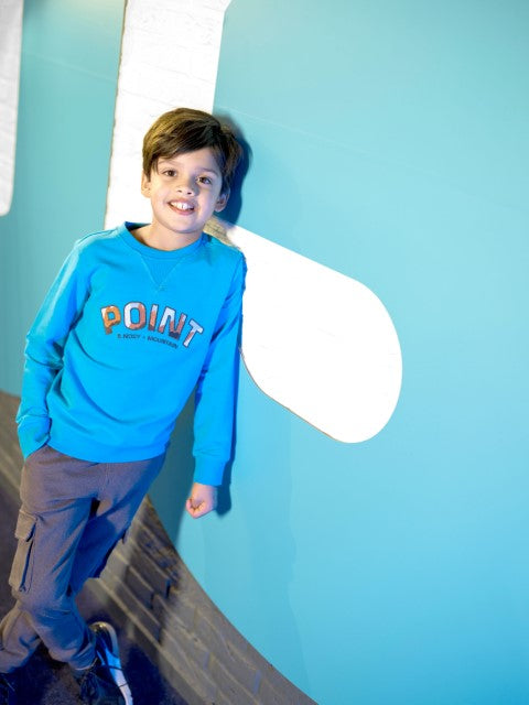 B.Nosy w24 Sef B.Nosy boys sweater Surf blue Y409-6325 139