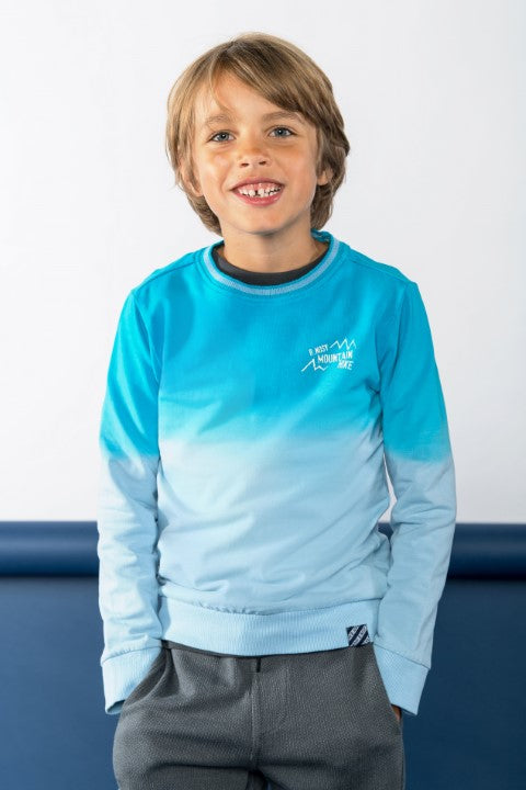 B.Nosy w24 Stephan B.Nosy boys sweater ombre Ombre Surf Y409-6326 166