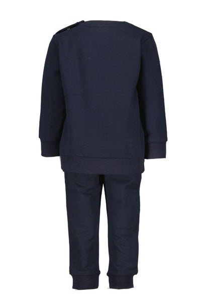 B.Nosy w24 Nola B.Nosy mini girls sweat suit navy Y409-7640 151