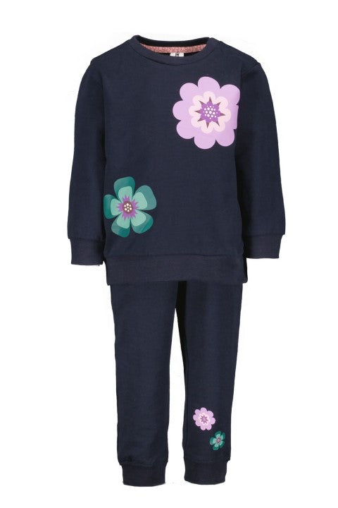 B.Nosy w24 Nola B.Nosy mini girls sweat suit navy Y409-7640 151