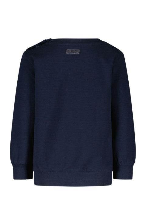 B.Nosy w24 Skyler B.Nosy mini boys sweater navy Y409-8324 151