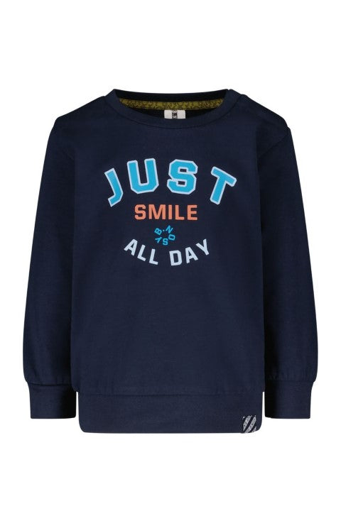 B.Nosy w24 Skyler B.Nosy mini boys sweater navy Y409-8324 151