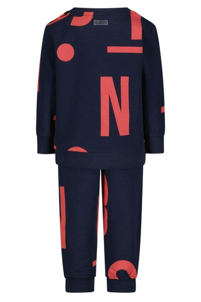 B.Nosy w24 Nick B.Nosy mini boys sweat suit Letter BLUE AO Y409-8641 120