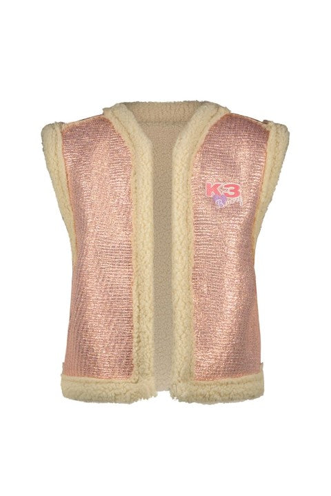 B.Nosy K3 w24 K3 Gwen B.Nosy girls waistcoat sequinces Peach Y410-5024 233