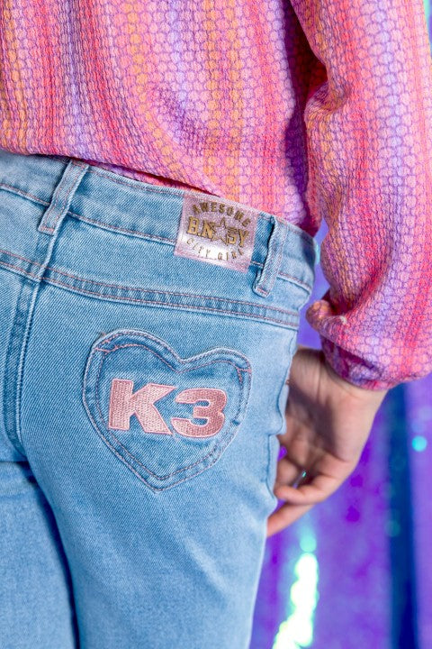 B.Nosy K3 w24 K3 Peggie B.Nosy girls flared Light denim Y410-5634 187