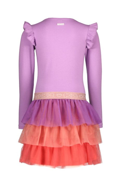 B.Nosy K3 w24 K3 B.Nosy girls dress 3-layer mesh skirt African Violet Y410-5822 621