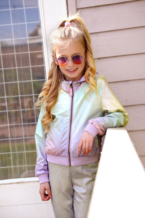 B.Nosy Pre-Spring S25 Joy B.Nosy girls jacket reversible Tie dye Y501-5233 982