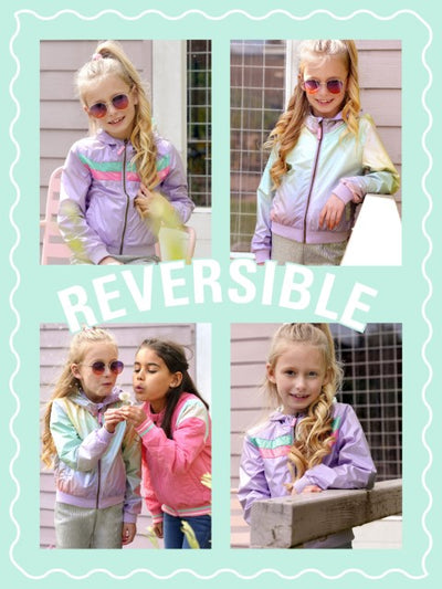 B.Nosy Pre-Spring S25 Joy B.Nosy girls jacket reversible Tie dye Y501-5233 982