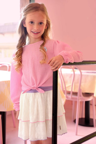 B.Nosy Pre-Spring S25 Tori B.Nosy girls top pink Sugar Pink Y501-5401 284