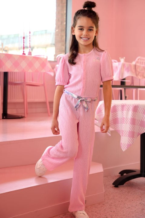 B.Nosy Pre-Spring S25 Pallas B.Nosy girls jumpsuit pink Sugar Pink Y501-5601 284