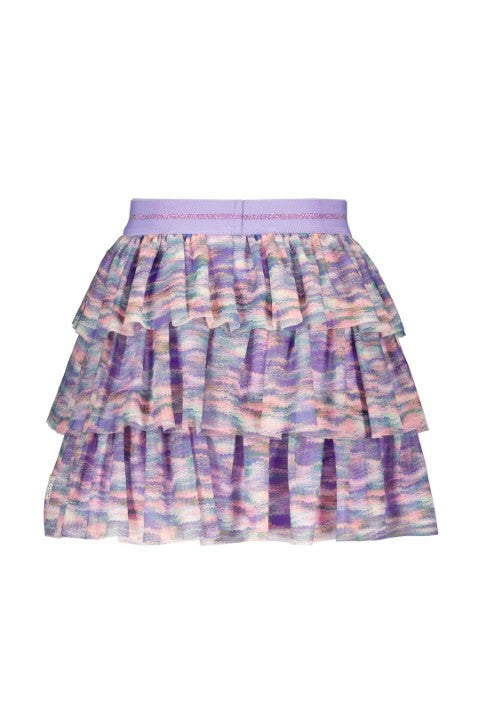 B.Nosy Pre-Spring S25 Ryma B.Nosy girls three layerd skirt Back AO Y501-5702 988