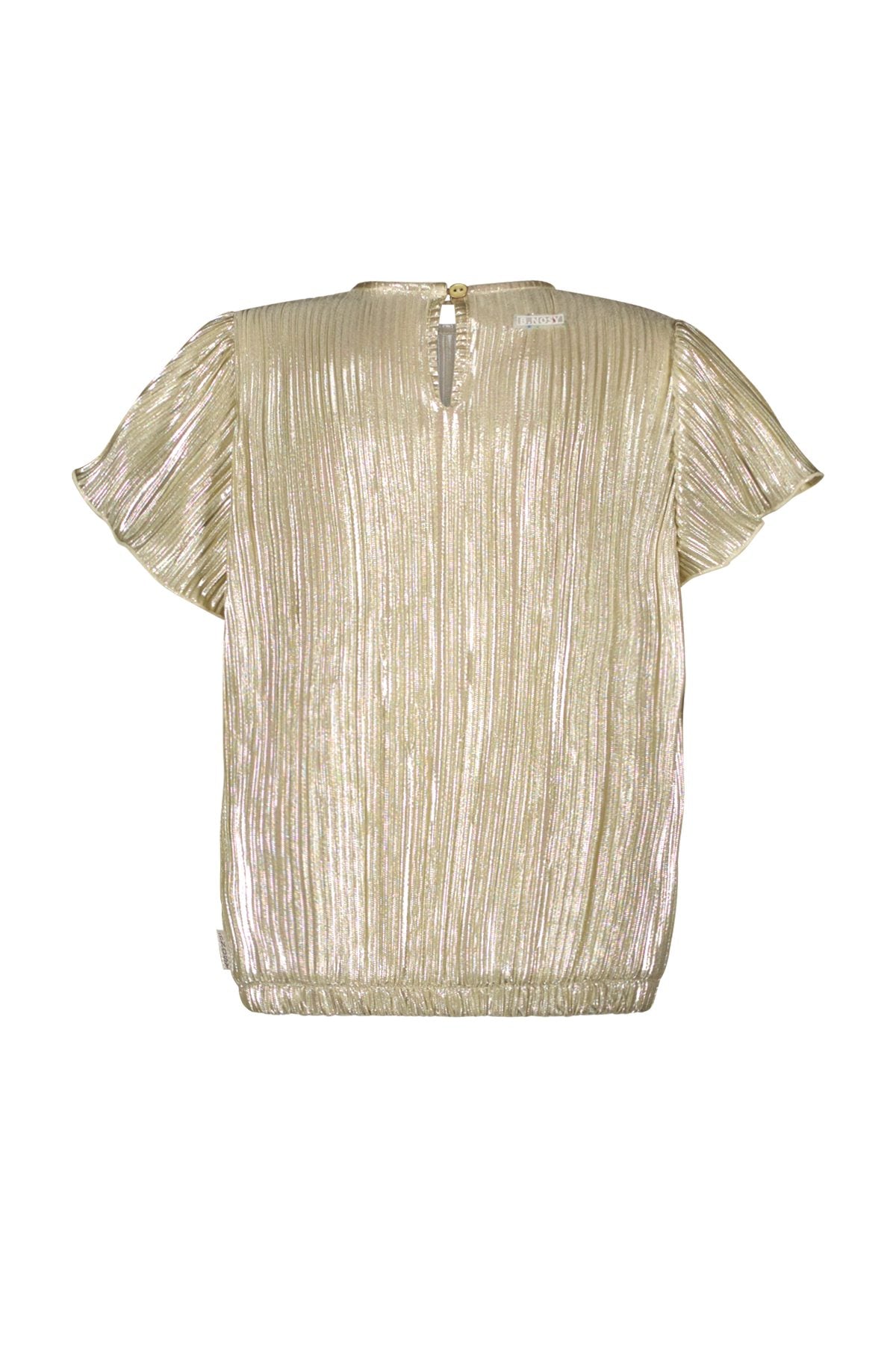 B.Nosy S25 Brynn metallic plissé top Light gold Y502-5106 535