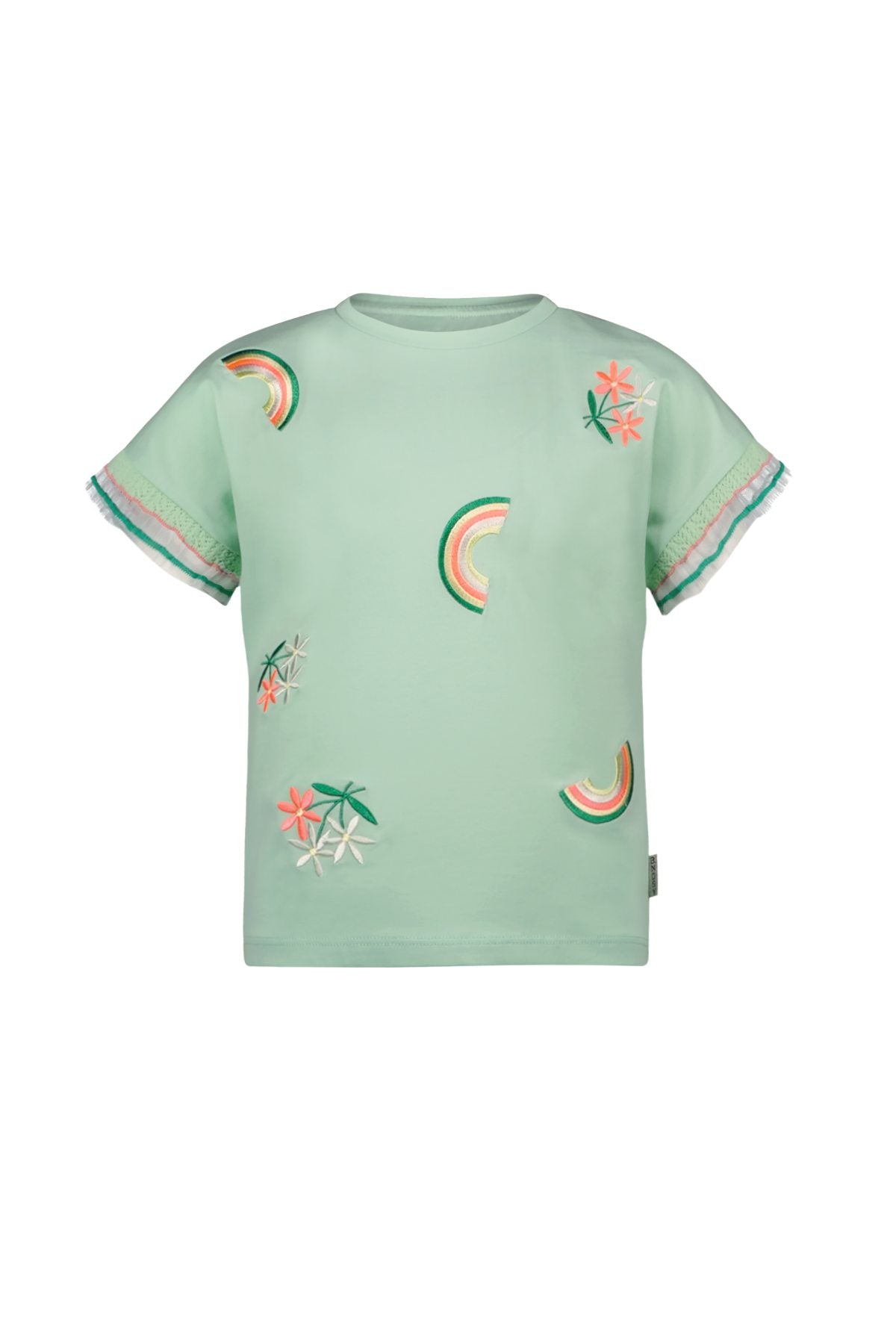 B.Nosy S25 Tanja top with fancy sleeve-end Ice Green Y502-5408 316