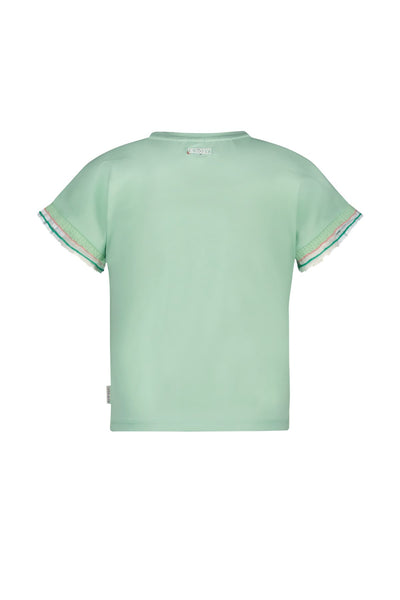 B.Nosy S25 Tanja top with fancy sleeve-end Ice Green Y502-5408 316
