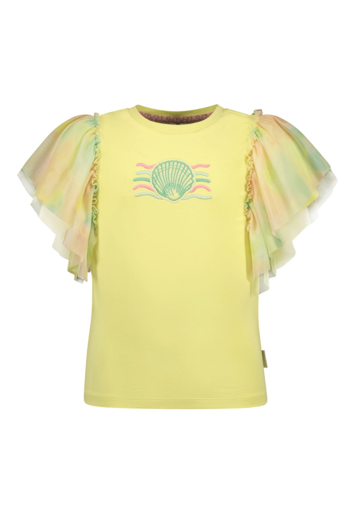 B.Nosy S25 Tora t-shirt with mesh sleeves Yellow Pear Y502-5412 511