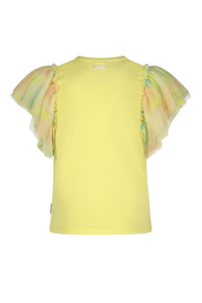 B.Nosy S25 Tora t-shirt with mesh sleeves Yellow Pear Y502-5412 511