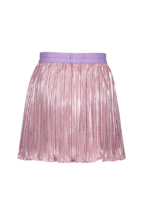 B.Nosy S25 Roza metallic plissé skirt Coral blush Y502-5705 213