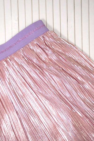 B.Nosy S25 Roza metallic plissé skirt Coral blush Y502-5705 213