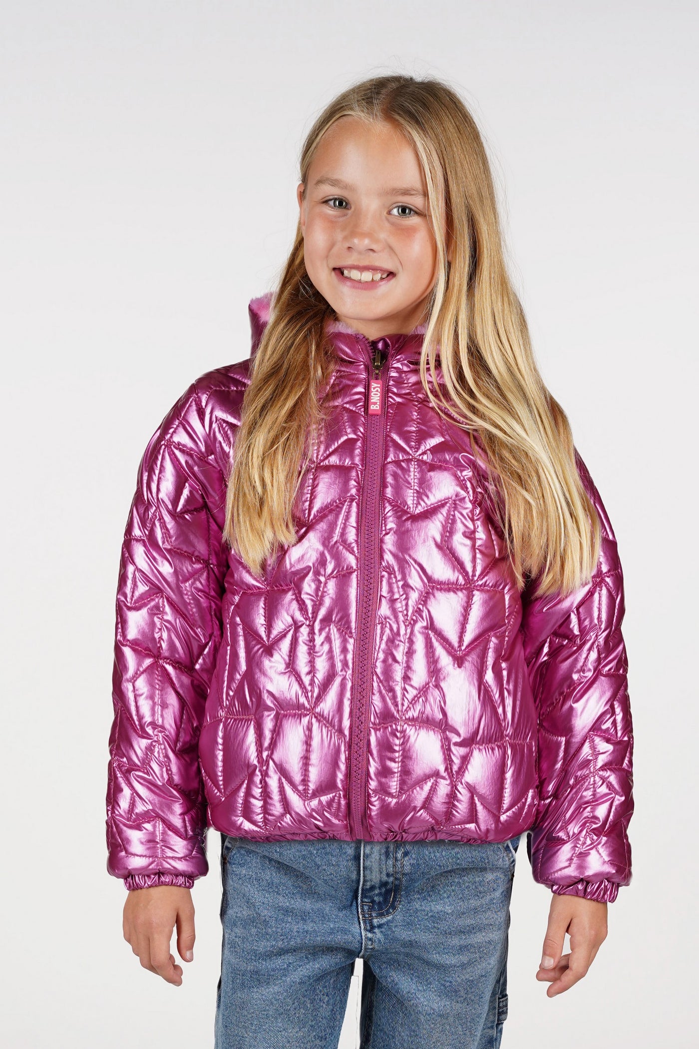 B.Nosy Winterjackets & Acc. w25 Jessie B.Nosy girls jacket reversible Ruby Rose Y508-5214 263