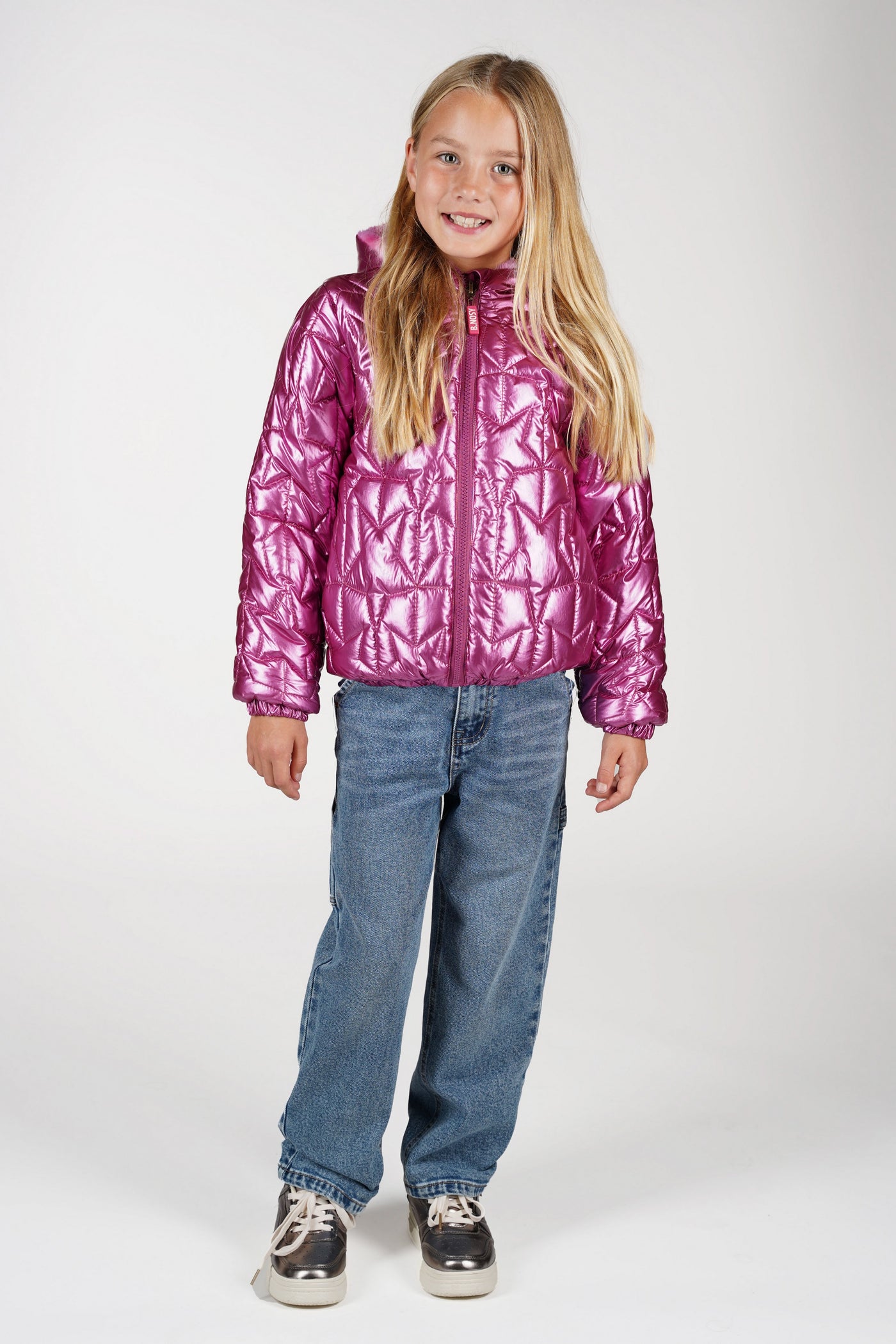B.Nosy Winterjackets & Acc. w25 Jessie B.Nosy girls jacket reversible Ruby Rose Y508-5214 263