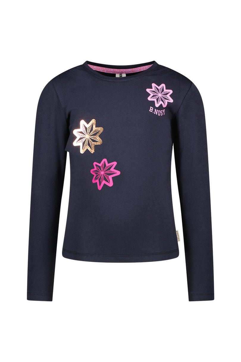B.Nosy w25 Tiara B.Nosy girls long sleeve Navy Y508-5424 190