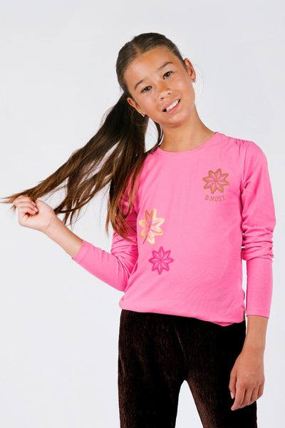 B.Nosy w25 Tiara B.Nosy girls long sleeve Pink Carnation Y508-5424 207