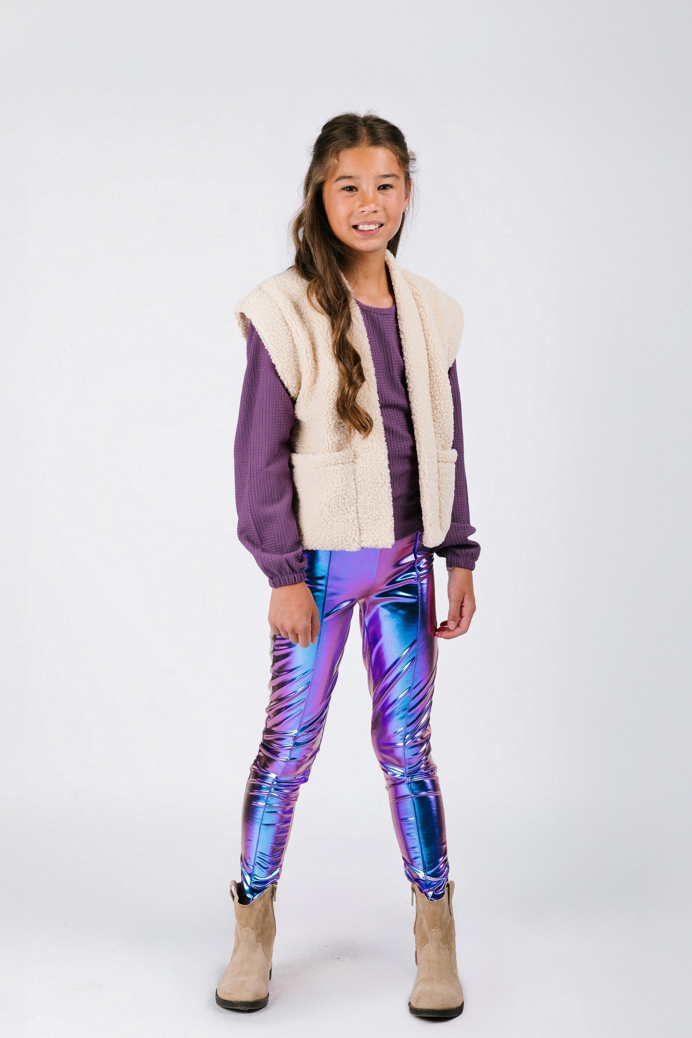 B.Nosy w25 Teddy B.Nosy girls top Crushed Grape Y508-5425 610