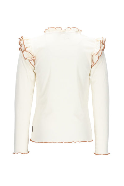 B.Nosy w25 Tonya B.Nosy girls top wit ruffles Ecru Y508-5427 004