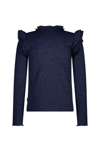 B.Nosy w25 Tonya B.Nosy girls top wit ruffles Navy Y508-5427 190