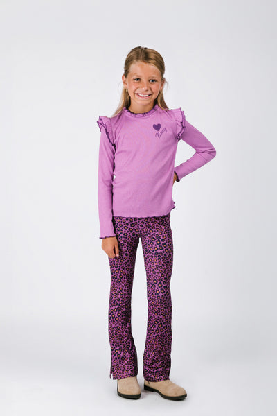 B.Nosy w25 Tonya B.Nosy girls top wit ruffles Violet Y508-5427 622