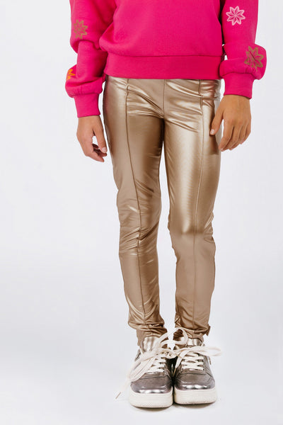 B.Nosy w25 Luna B.Nosy girls fake leather legging Light gold Y508-5524 535