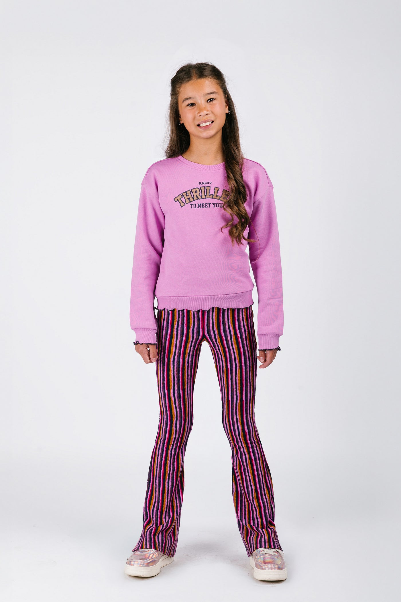 B.Nosy w25 Pepper B.Nosy girls printed flared pants Electic AO Y508-5620 983